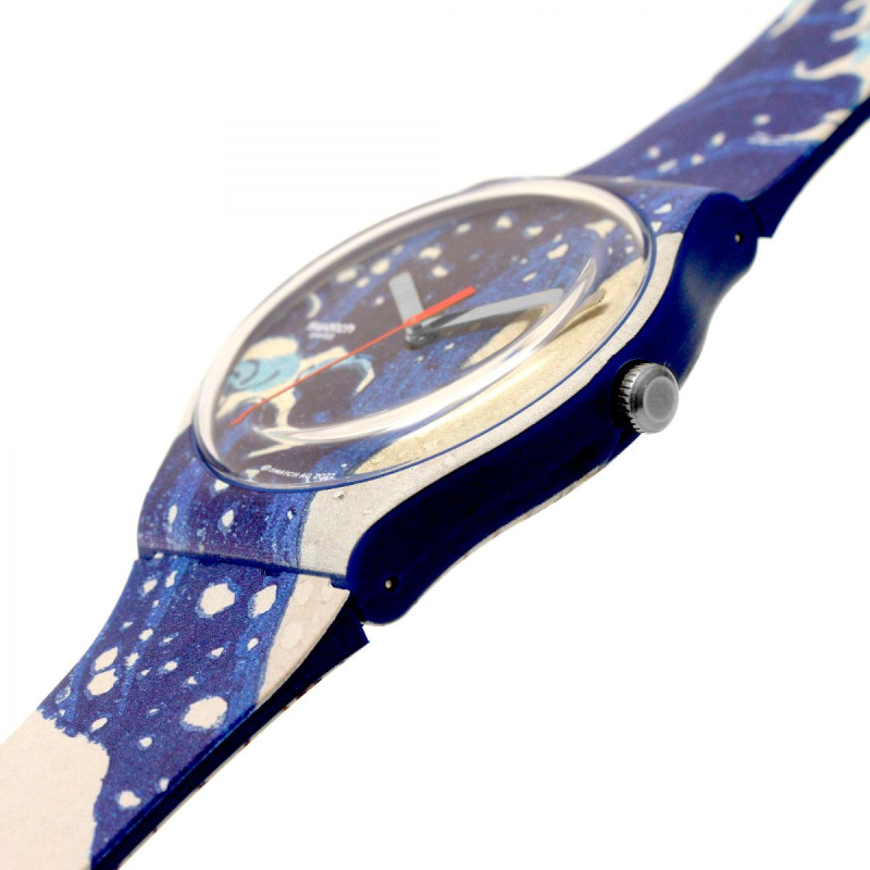 Montre Art Journey Swatch The Great Wave Off Kanawaga Mixte