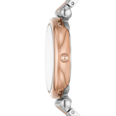 Montre FOSSIL Femme Bracelet Acier Bicolore Argent et Or Rose - ES5201