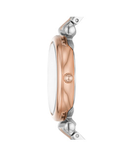 Montre FOSSIL Femme Bracelet Acier Bicolore Argent et Or Rose - ES5201