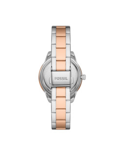 Montre Automatique FOSSIL Femme Bracelet Acier Bicolore Argent et Or Rose - ME3214