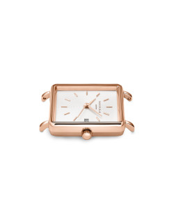 Montre BOXY - ROSEFIELD Femme Bracelet Milanais Acier Doré Rose - QWSR-Q01