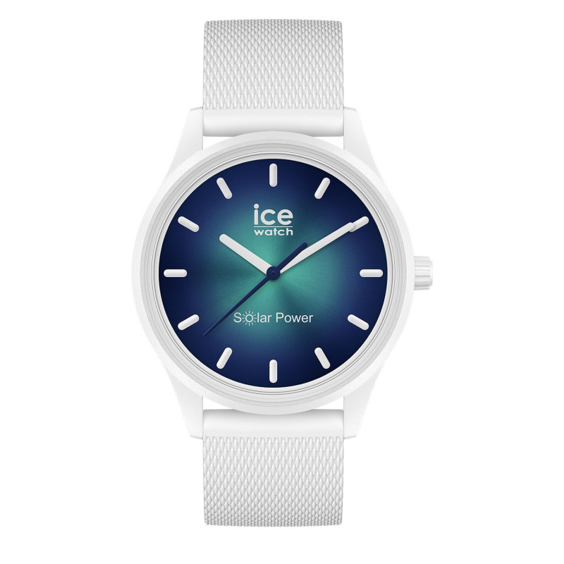 Montre ICE SOLAR POWER - ICE WATCH mixte Bracelet Silicone Blanc - 019028