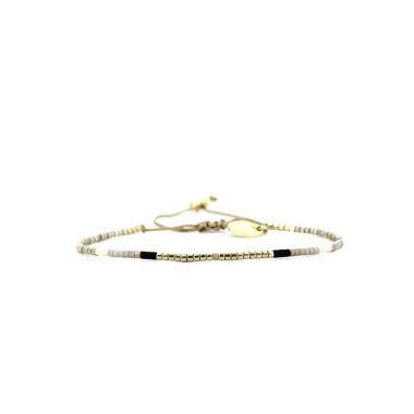 Bracelet tissé SOLEIL D'HIVER avec Perles de Miyuki  - BELLE MAIS PAS QUE - B-2032-SOLE