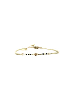 Bracelet tissé SOLEIL D'HIVER avec Perles de Miyuki  - BELLE MAIS PAS QUE - B-2068-SOLE