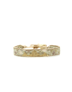 Bracelet tissé AMAZING GOLD avec Perles de Miyuki  - BELLE MAIS PAS QUE - B-1954-AMAZ