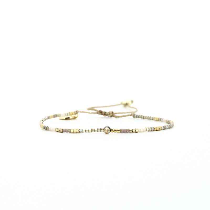 Bracelet tissé AMAZING GOLD avec Perles de Miyuki  - BELLE MAIS PAS QUE - B-2031-AMAZ