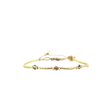 Bracelet tissé AMAZING GOLD avec Perles de Miyuki  - BELLE MAIS PAS QUE - B-2069-AMAZ