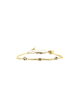 Bracelet tissé AMAZING GOLD avec Perles de Miyuki  - BELLE MAIS PAS QUE - B-2069-AMAZ