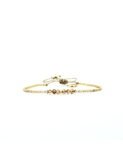 Bracelet tissé AMAZING GOLD avec Perles de Miyuki  - BELLE MAIS PAS QUE - B-2077-AMAZ