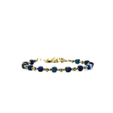 Bracelet STELLA - BELLE MAIS PAS QUE avec Lapis Lazuli Bleu - STELL-B4