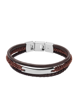 Bracelet FOSSIL Homme Cuir Marron - JF04341040