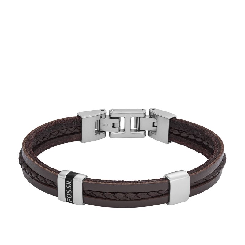Bracelet FOSSIL Homme Cuir Marron - JF04133040