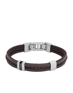 Bracelet FOSSIL Homme Cuir Marron - JF04133040