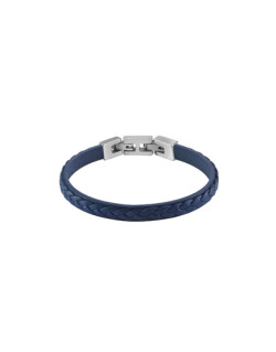 Bracelet GUESS Homme en Cuir Tressé Bleu - JUMB02143JWSTJB