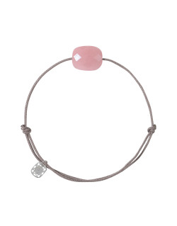 Bracelet FRIANDISE - MORGANNE BELLO Argent 925/1000 Guava Quartz Rose - 1015X47A145