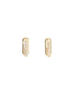 Boucles d'oreilles AÉLYS en Or 375/1000 et Diamant 0,108 carat - AE-B4DT0001