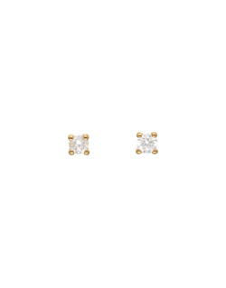 Boucles d'oreilles AÉLYS en Or 375/1000 et Diamant 0,40 carat - AE-B4DT0005