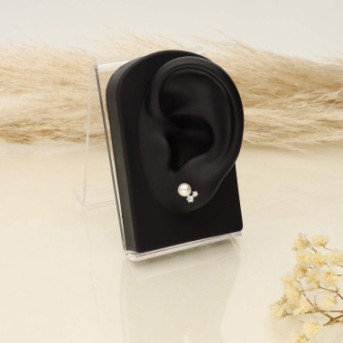 Boucles d'oreilles AÉLYS en Or 375/1000 et Perle - AE-B4PL0002