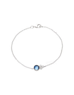 Bracelet AÉLYS en Argent 925/1000 et Oxydes Bleus et Blancs - AE-BR6OZ0047