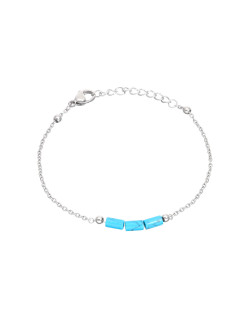 Bracelet ETIKA en Acier et Turquoise - AE-BR70073