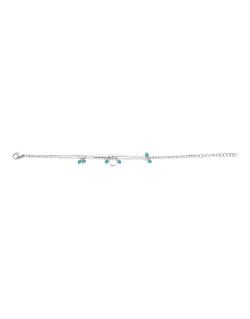 Bracelet ETIKA en Acier et Turquoise - AE-BR70082