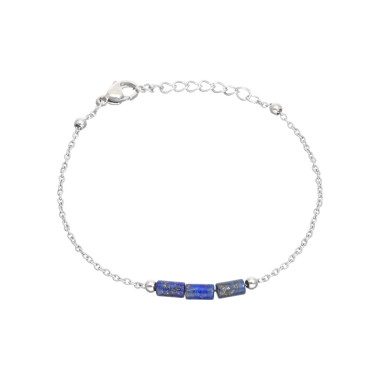 Bracelet ETIKA en Acier et Lapis-lazuli - AE-BR7LA0004