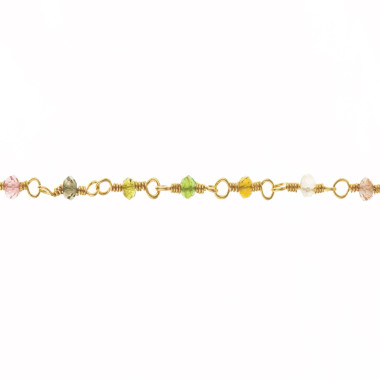Bracelet INDE - UNE A UNE Multi Tourmaline Multicolore - BRITM