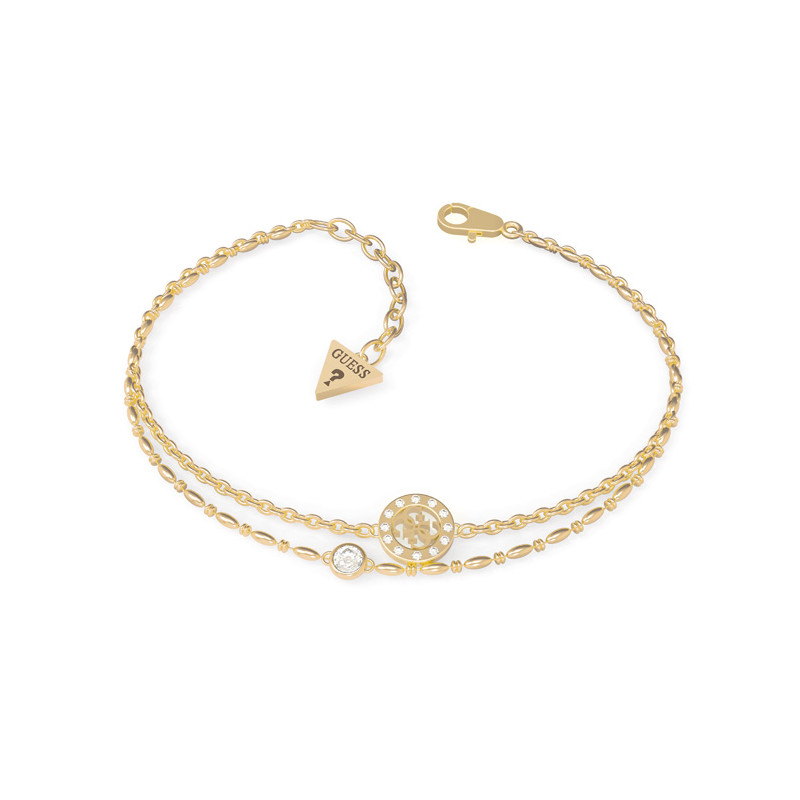 GUESS Bangle Bracelet Set w/ Rhinestones - Rose Gold (3) | eBay