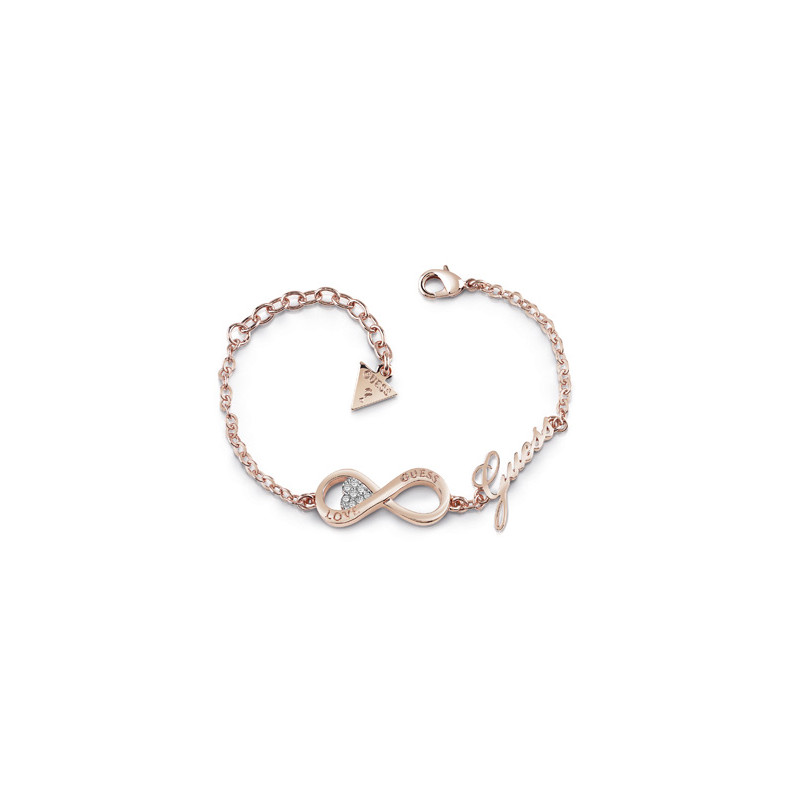 Bracelet Infini GUESS Femme en Acier Doré rose - UBB85066-S