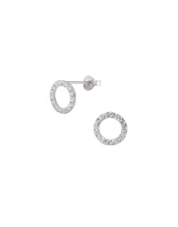Boucles d'oreilles AÉLYS en Argent 925/1000 et Cristal - AE-B6CR0015