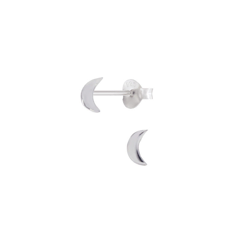 Boucles d'oreilles Croissant de Lune AÉLYS en Argent 925/1000 - AE-B60115