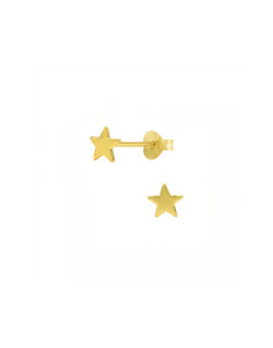 Boucles d'oreilles Étoile AÉLYS en Argent 925/1000 Jaune - AE-B60117