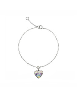 Bracelet Cœur AÉLYS en Argent 925/1000 et Cristal  - AE-BR6CR0004
