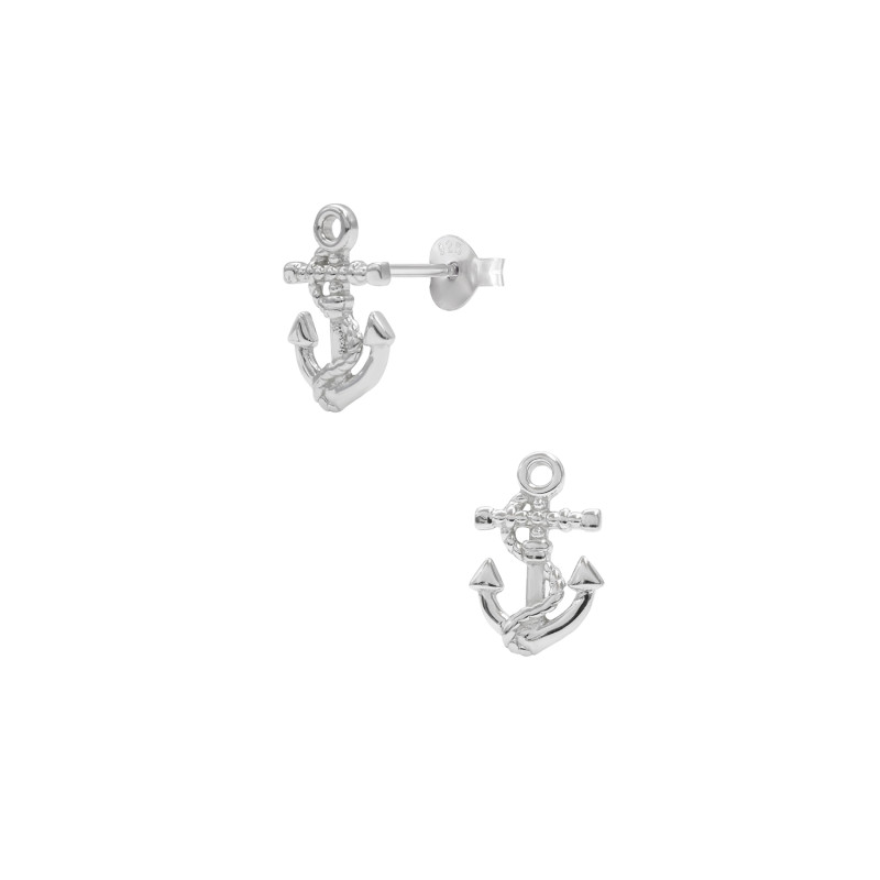 Boucles d'oreilles Ancre Marine AÉLYS en Argent 925/1000 - AE-B60129
