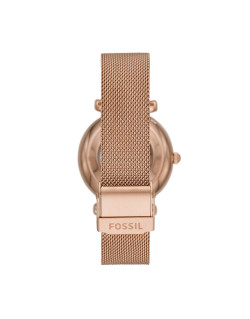 Montre Automatique FOSSIL Femme Bracelet Acier Milanais Doré Rose - ME3175