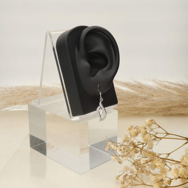 Boucles d'oreilles AÉLYS en Argent 925/1000 cristal - AE-B6CR0083