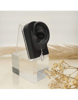 Boucles d'oreilles AÉLYS en Argent 925/1000 cristal - AE-B6CR0083