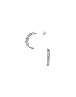 Boucles d'oreilles Demi-Créoles AÉLYS en Argent 925/1000  - AE-B60152