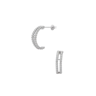 Boucles d'oreilles Demi-Créoles AÉLYS en Argent 925/1000  - AE-B60156