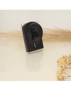 Boucles d'oreilles Demi-Créoles Torsadées AÉLYS en Argent 925/1000  - AE-B60163