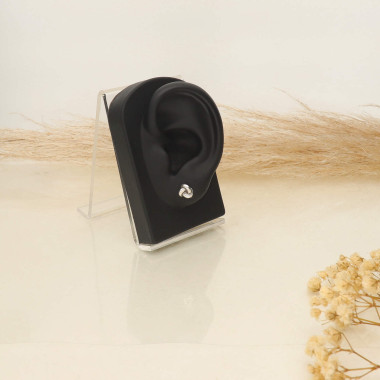 Boucles d'oreilles Noeud AÉLYS en Argent 925/1000 - AE-B60165