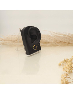 Boucles d'oreilles Cercle AÉLYS en Argent 925/1000 Jaune  - AE-B60169