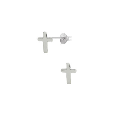 Boucles d'oreilles Croix AÉLYS en Argent 925/1000  - AE-B60172