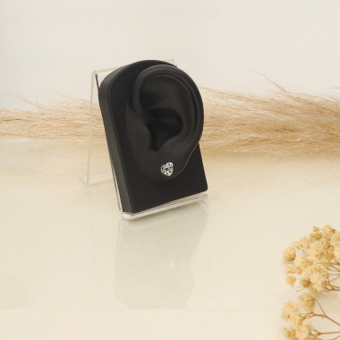 Boucles d'oreilles Coeur AÉLYS en Argent 925/1000  - AE-B60174
