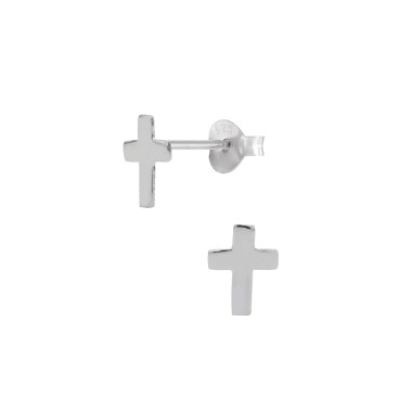 Boucles d'oreilles Croix AÉLYS en Argent 925/1000  - AE-B60178