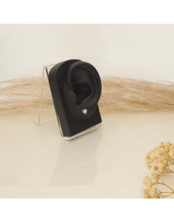 Boucles d'oreilles Tête de Renard AÉLYS en Argent 925/1000  - AE-B60181