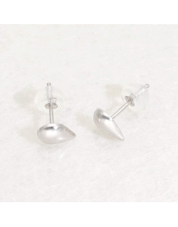 Boucles d'oreilles Poire AÉLYS en Or 375/1000 Blanc  - AE-B40111