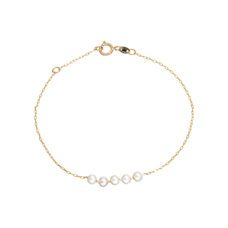 Bracelet AÉLYS en Or 375/1000 et Perles - AE-BR4PL0002