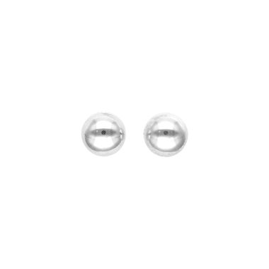 Boucles d'oreilles Boule 9 mm AÉLYS en Or 375/1000 Blanc- AE-B40112