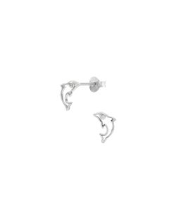 Boucles d'oreilles Dauphin AÉLYS en Argent 925/1000 et Oxyde - AE-B6OZ0172